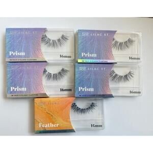 Lilac St PRISM and FEATHER Lashes - 5 Boxes - Cluster Eyelashes - NEW